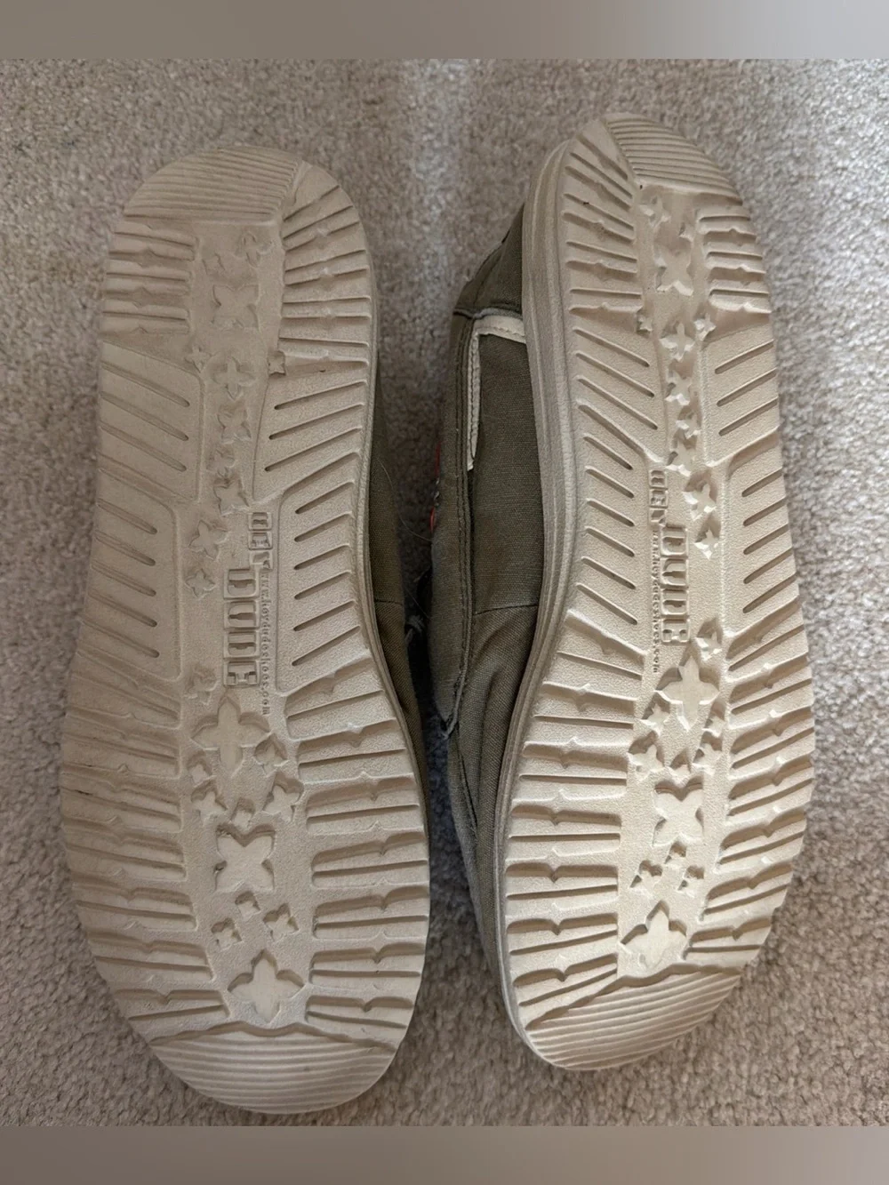 Hey Dude Welsh Washed Sage Green Slip On Canvas Boat Casual Shoes Men’s Size 12